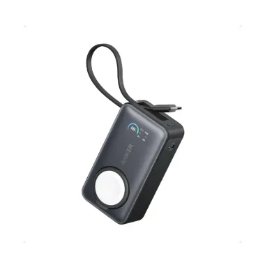 پاوربانک انکر مدل MagGo-A1657 با قابلیت شارژ بی سیم اپل واچ ظرفیت 10000 میلی‌آمپر ساعت