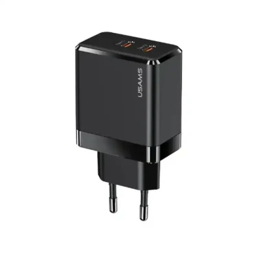 شارژر یوسمز مدل USAMS US-CC172 Gan Fast Charger  Dual Type-C Ports