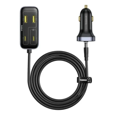 شارژر فندکی باسئوس مدل  BackseatPal L1 C00081100121 دارای 6 پورت و توان 110 وات