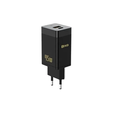 شارژر دیواری بیوا مدل HC-15 GaN توان 45 وات به همراه کابل