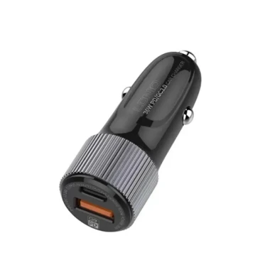 شارژر فندکی الدینیو مدل C510Q توان 38 وات همراه با کابل