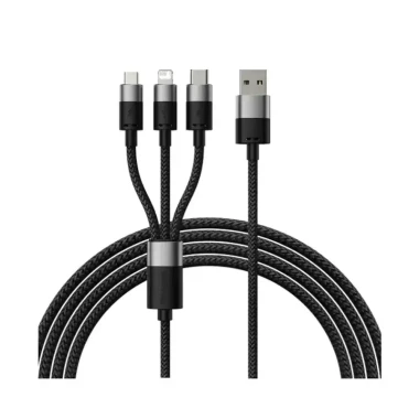 کابل شارژ 3 در 1 باسئوس مدل StarSpeed Series طول 1.2 متر 3.5 آمپر