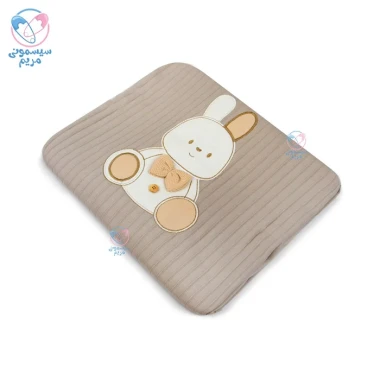 پتو نخی سبی مدل  11110 طرح خرگوش پاپیون دار