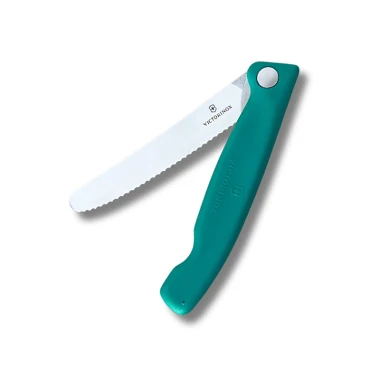 چاقوی تاشو ویکتورینوکس مدل Victorinox Picnic Knife 6.7834.Fc1 سبز مناسب پیک نیک 