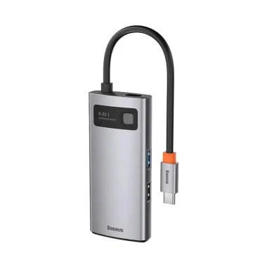 هاب 4 پورت باسئوس مدل Baseus Metal Gleam Series Type-C 4 in 1