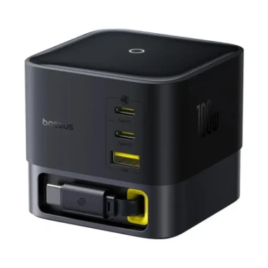 شارژر رومیزی 4 پورت باسئوس مدل Baseus Super GaN ccspc100ce با توان 100 وات