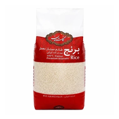 برنج طارم معطر ممتاز گلستان وزن 2.26 کیلوگرمی (1 گونی 6 بسته‌ای)