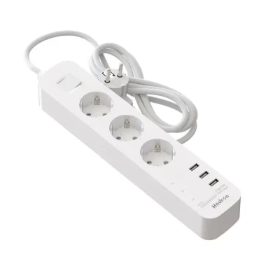 چندراهی برق هادرون مدل Hadron P323 کابل 1.8 متر با توان 18 وات