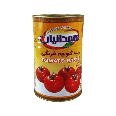 کنسرو رب گوجه فرنگی همدانیان وزن 4.5 کیلوگرمی (کارتن 4 عددی)