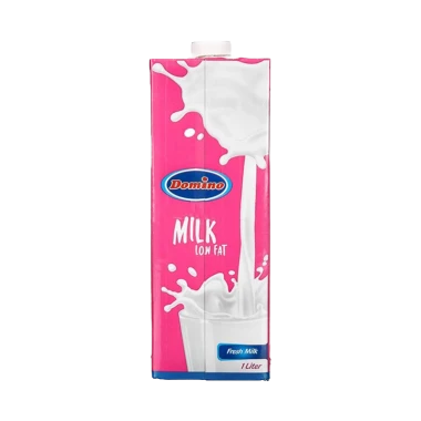 شیر کم چرب دومینو حجم 1 لیتری (بسته 10 عددی)