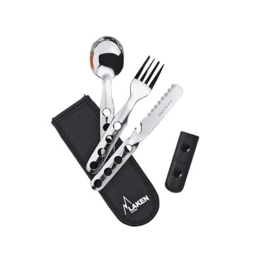 ست قاشق چنگال چاقو کوهنوردی لیکن مدل LAKEN Cutlery Set