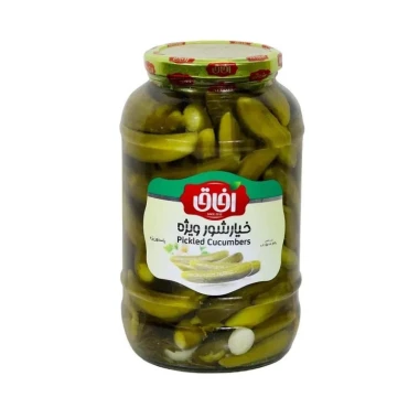 خیارشور ویژه آفاق وزن 1500 گرمی (بسته 6 عددی)