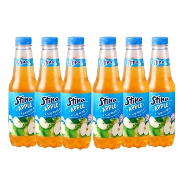 آبمیوه سیب استینا ظرف پت حجم 750 میلی لیتری (بسته 6 عددی)