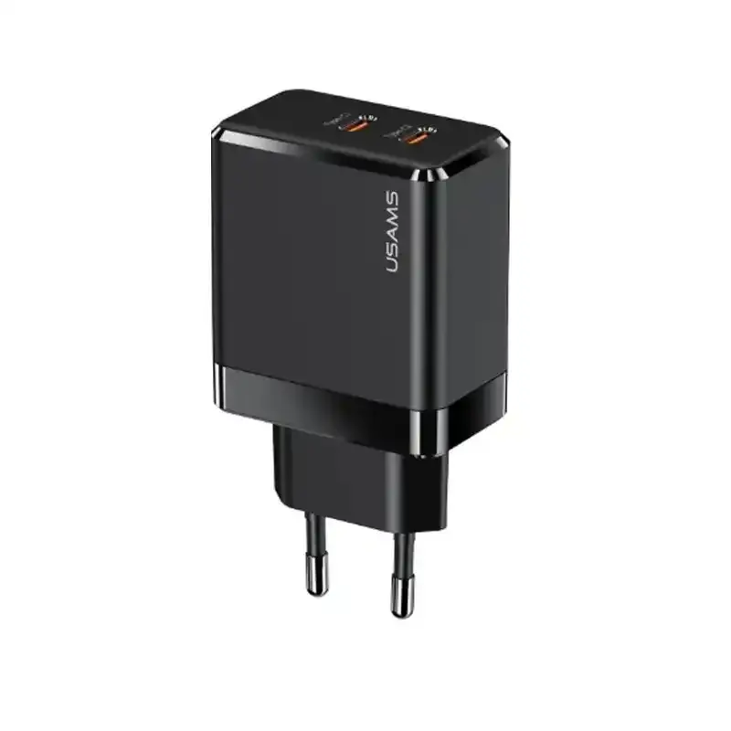 شارژر یوسمز مدل USAMS US-CC172 Gan Fast Charger  Dual Type-C Ports
