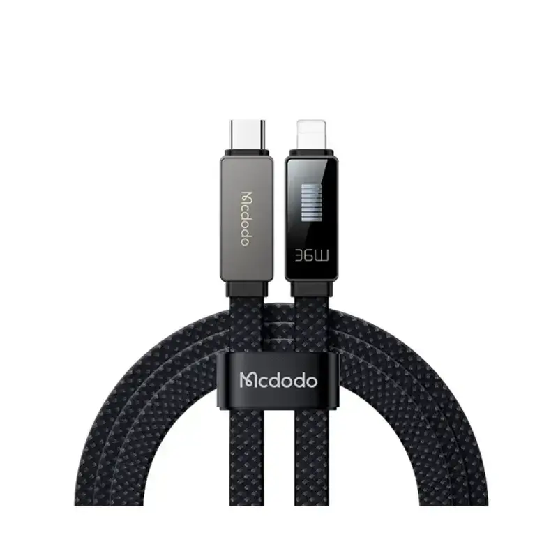 کابل شارژ  مک دودو مدل Mcdodo LED Rhythm Type-C To Lightening CA-4960 با طول 120 سانتی‌متر