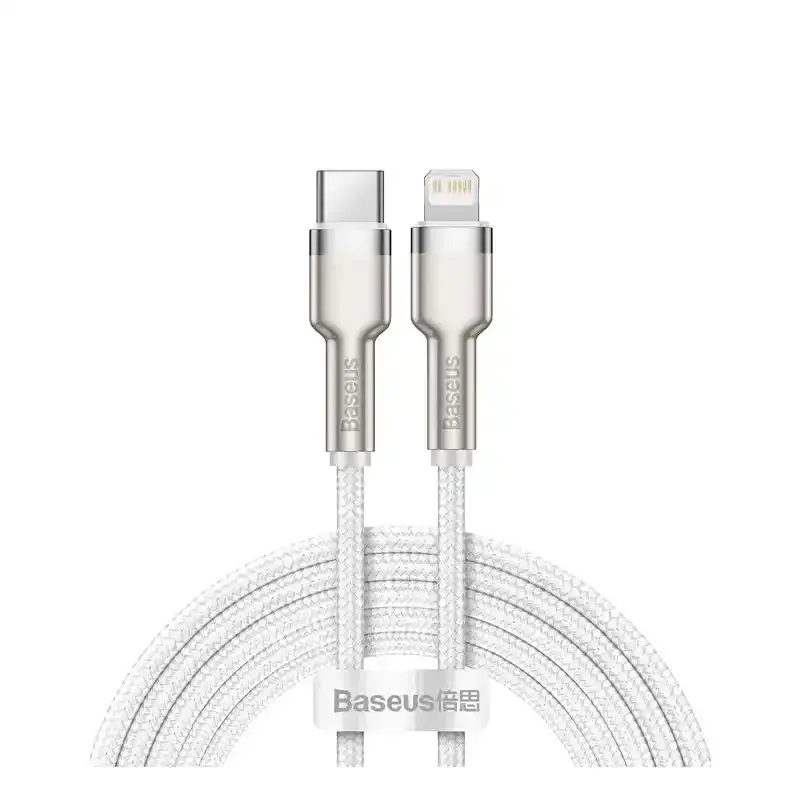 کابل شارژ Type-C to iP باسئوس مدل Cafule Series Metal با طول 2 متر 20 وات