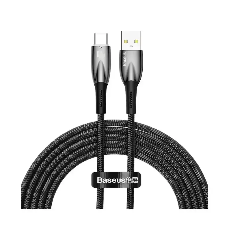 کابل شارژ USB to Type-C باسئوس مدل Glimmer Series با طول 2 متر 1x00 وات