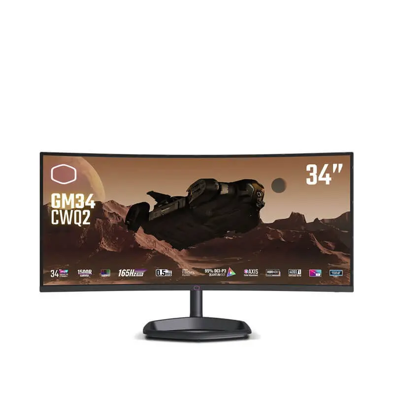 مانیتور گیمینگ خمیده 34 اینچی کولر مستر مدل GM34-CWQ2