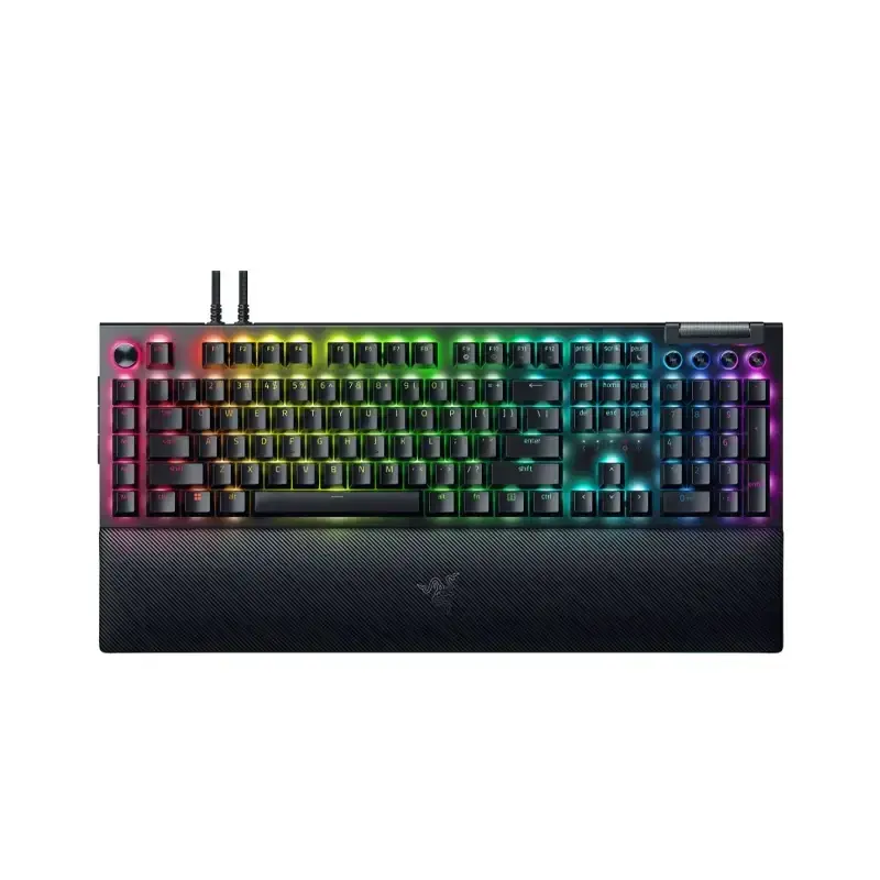 کیبورد گیمینگ ریزر مدل Blackwidow V4 pro Green Switches