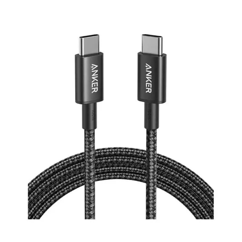 کابل شارژ USB-C to USB-C انکر مدل A8756 طول 100سانتی متر توان 100 وات