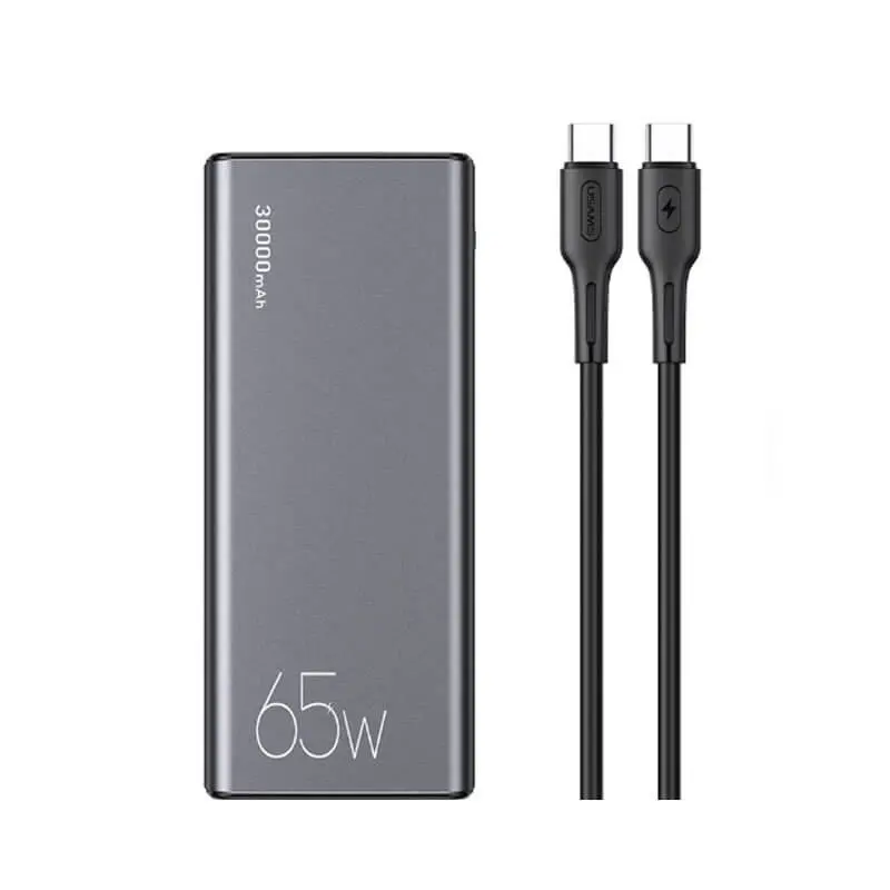 پاوربانک یوسمز مدل USAMS US-CD165 با ظرفیت 30000 میلی‌آمپر ساعت با توان 65 وات