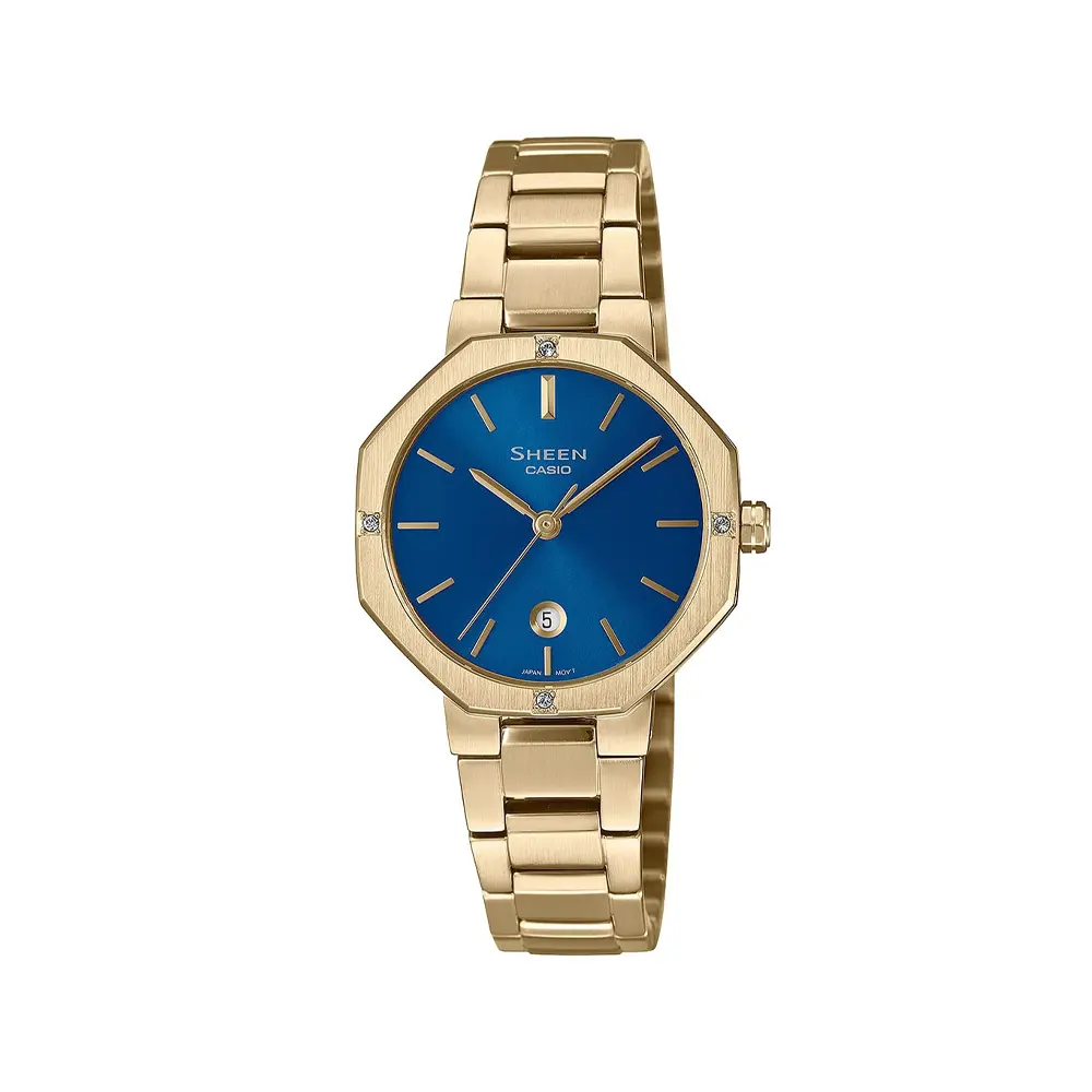 ساعت زنانه کاسیو شین کوارتز مدل SHE-4543G-2AUDF