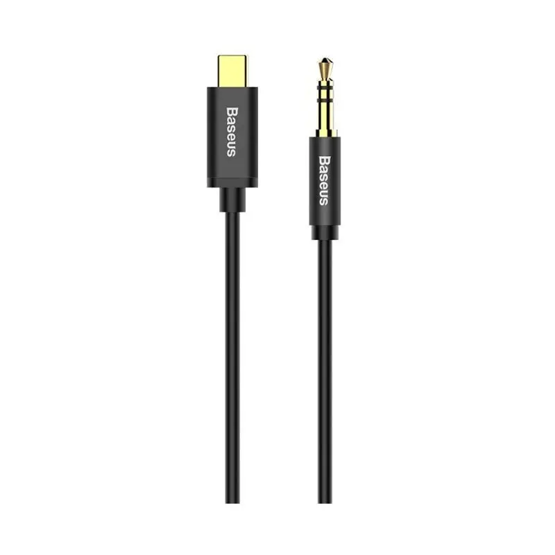 کابل تبدیل USB-C به AUX باسئوس مدل Basseus M01 طول 1.2 متر