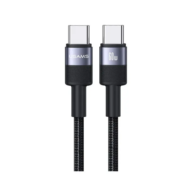 کابل شارژ USB-C to USB-C یوسمز مدل Usems US-SJ724 با طول 1.2 متر توان 60 وات