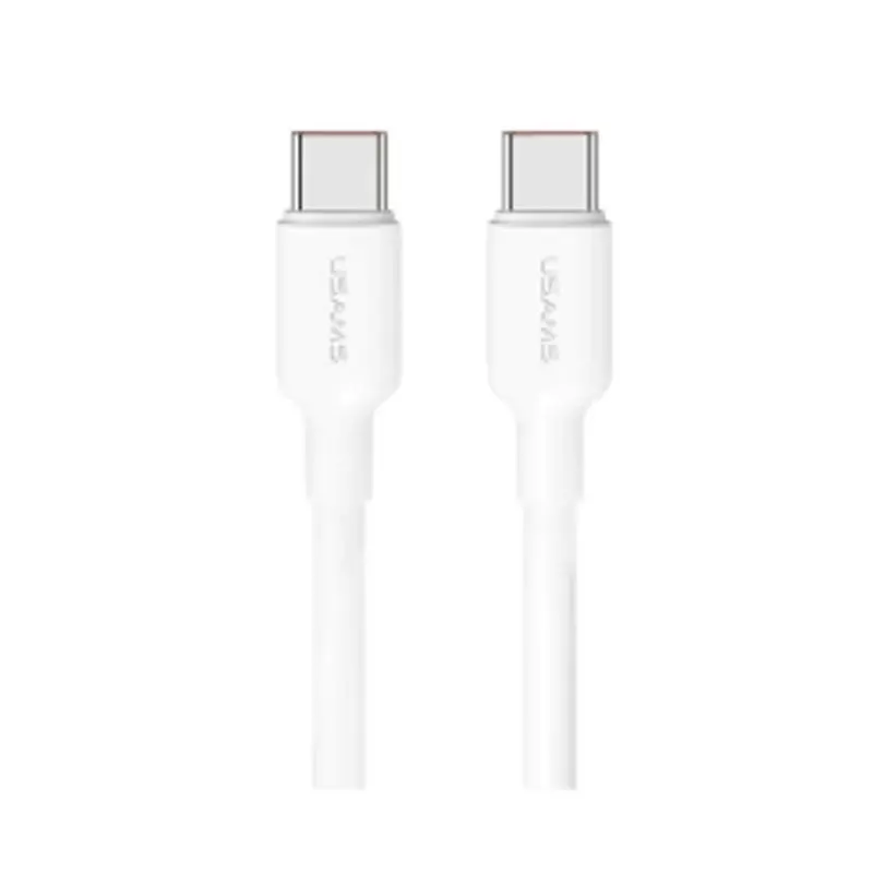 کابل شارژ USB-C to USB-C یوسمز مدل Usems US-SJ625 با طول 50 سانتی‌متر توان 100 وات
