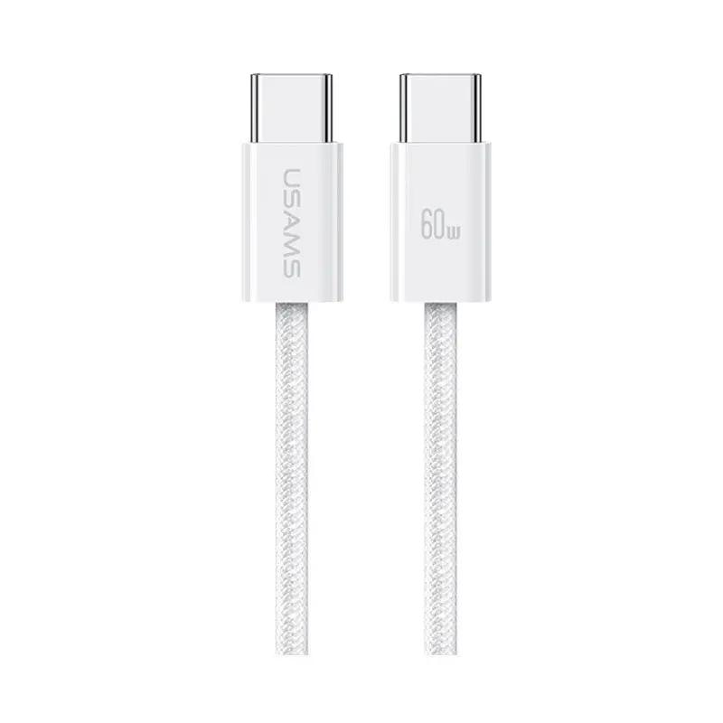 کابل شارژ USB-C to USB-C یوسمز مدل Usems US-SJ656 با طول 1.2 متر توان 60 وات
