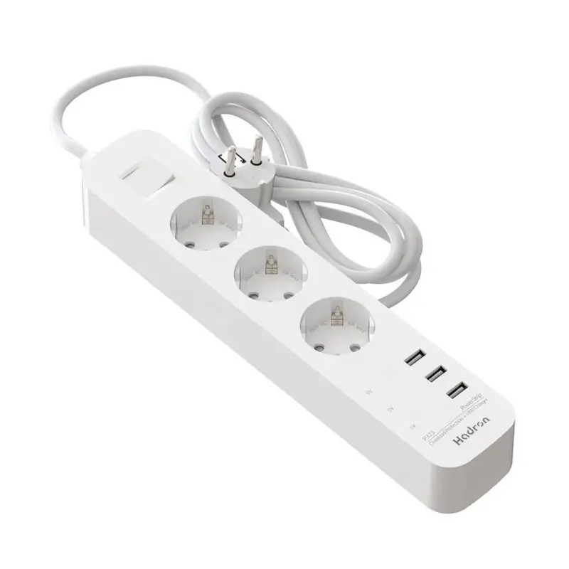 چندراهی برق هادرون مدل Hadron P323 کابل 1.8 متر با توان 18 وات