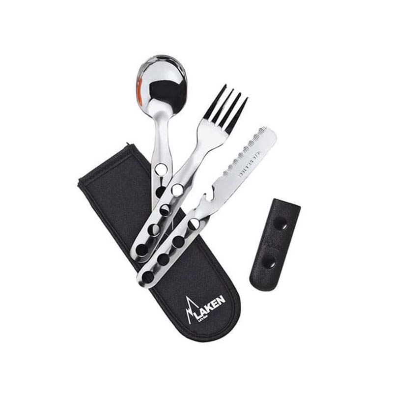 ست قاشق چنگال چاقو کوهنوردی لیکن مدل LAKEN Cutlery Set